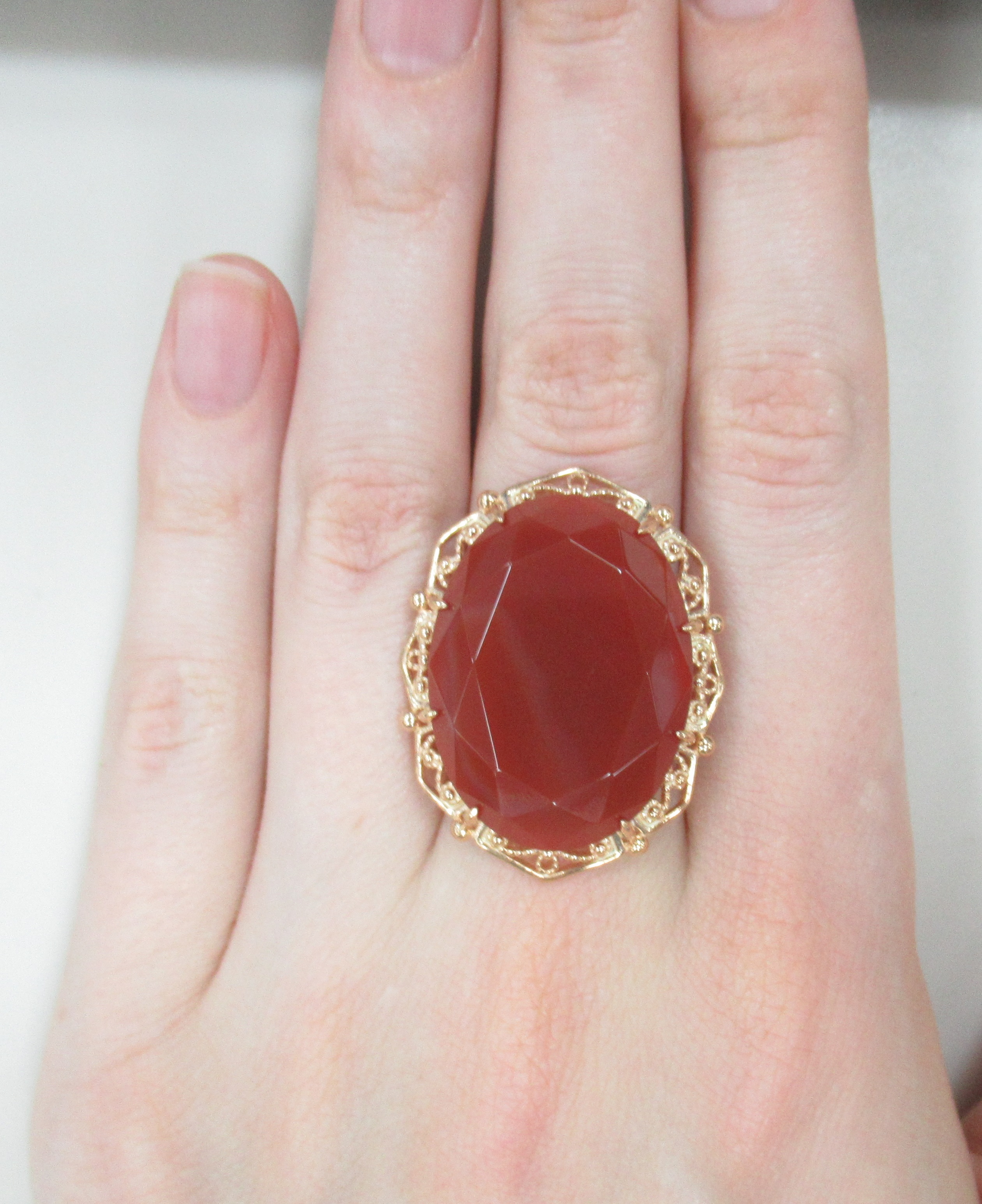 Серебряное кольцо с агатом